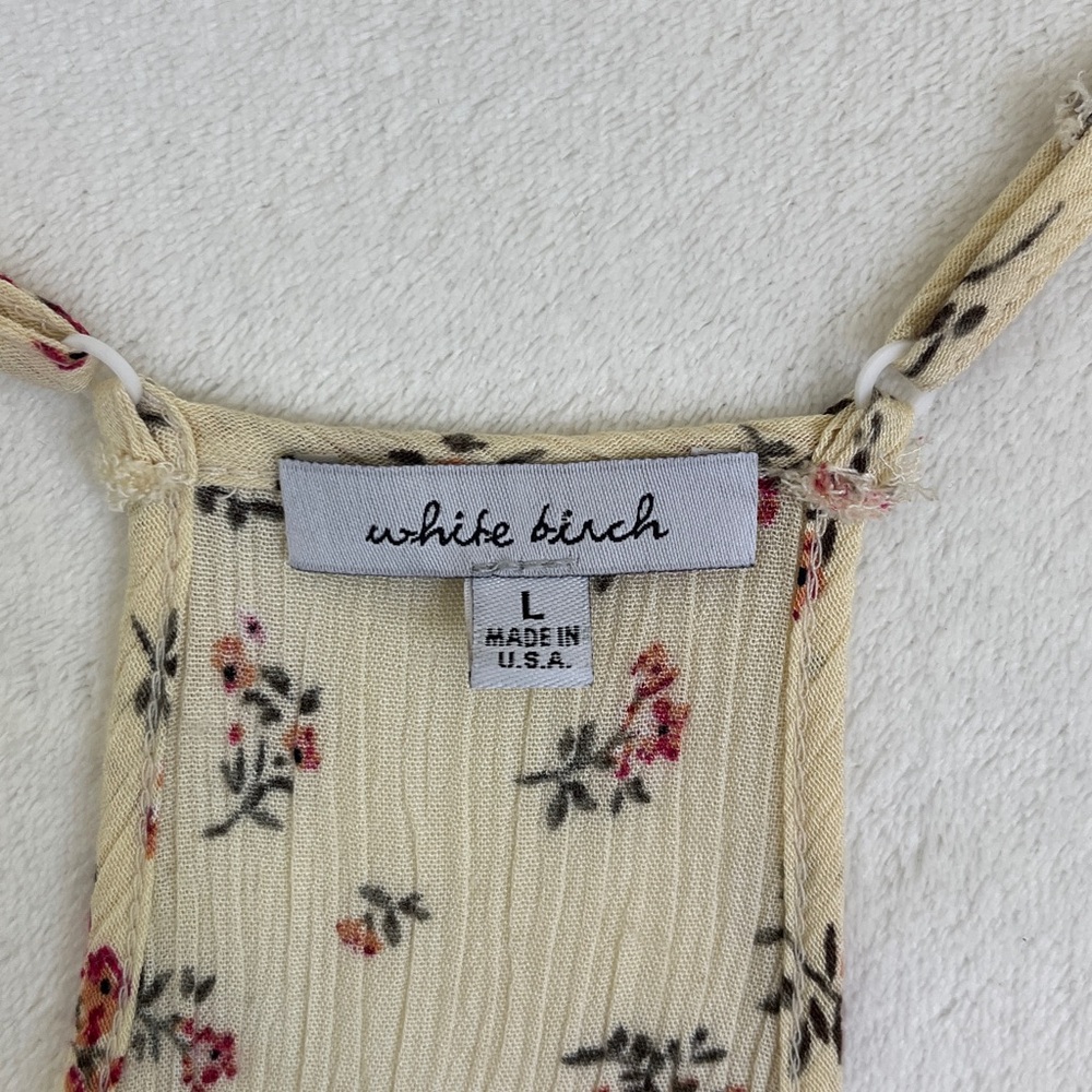 White Birch Women's Tank Top Blouse Size Large - Picture 5 of 8